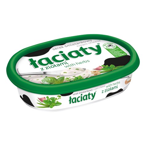 ŁACIATE SEREK TWAROGOWY Z ZIOŁAMI 135g /12/