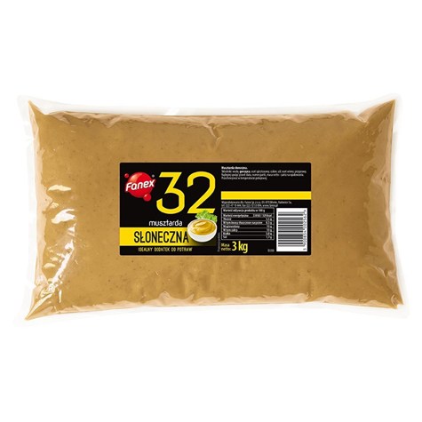 FANEX MUSZTARDA 3kg x3szt. SŁONECZNA worek z korkiem