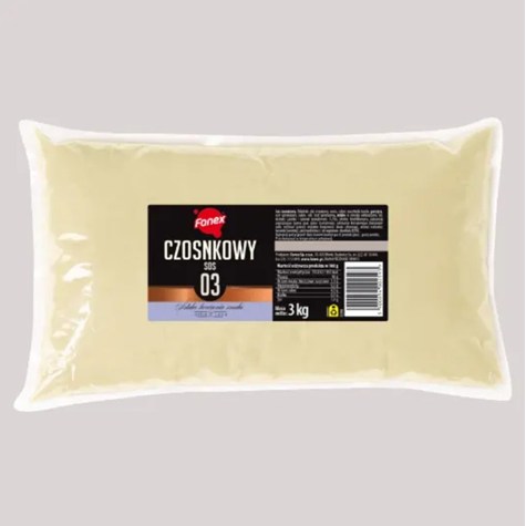 FANEX SOS CZOSNKOWY 3kg x3szt. worek z korkiem TOWAR POD ZAMÓWIENIE