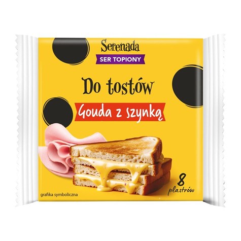 SERENADA SER TOPIONY PLASTRY GOUDA Z SZYNKĄ 130G /10/