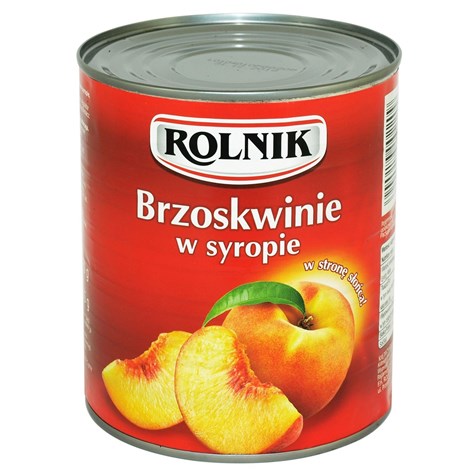 ROLNIK BRZOSKWINIE POŁÓWKA 820g/465g/12