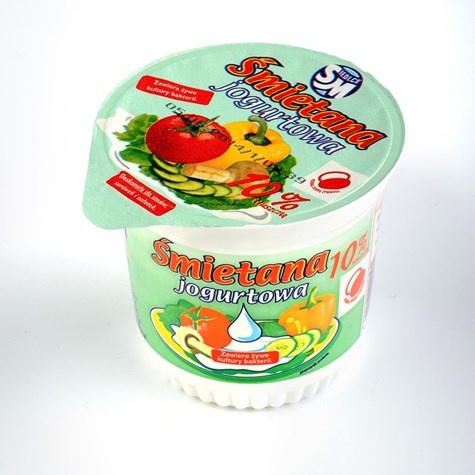 SIEDLCE ŚMIETANA JOGURTOWA 350g 10%  /12/