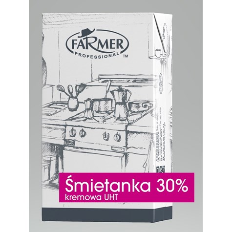 FARMER ŚMIETANKA UHT 1L 30%  /12/