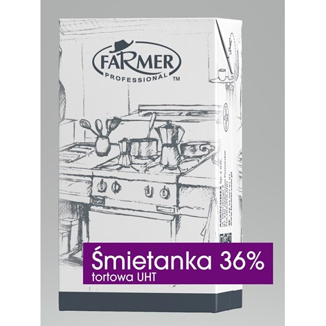 FARMER ŚMIETANA UHT 1L 36%  /12/
