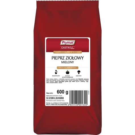 PRYMAT PIEPRZ ZIOŁOWY 600g /10/ torba