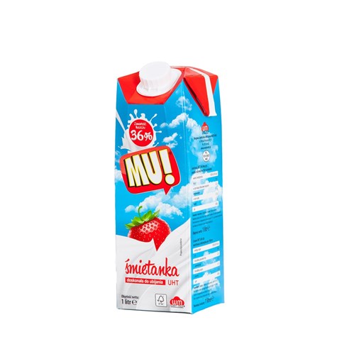 SIERADZ MU ŚMIETANKA UHT 1L 36% /12/