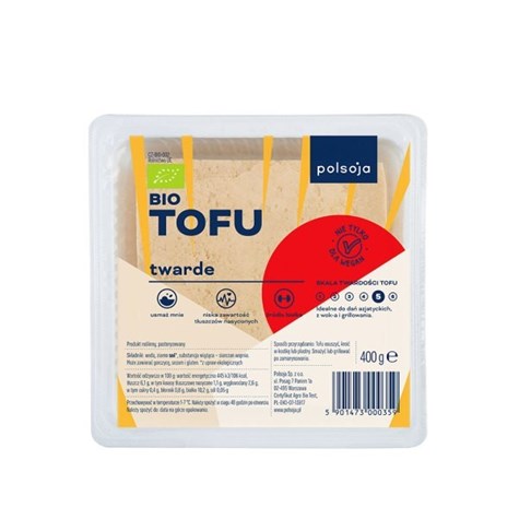 POLSOJA TOFU BIO NATURALNE TWARDE NR 5 400g /4/