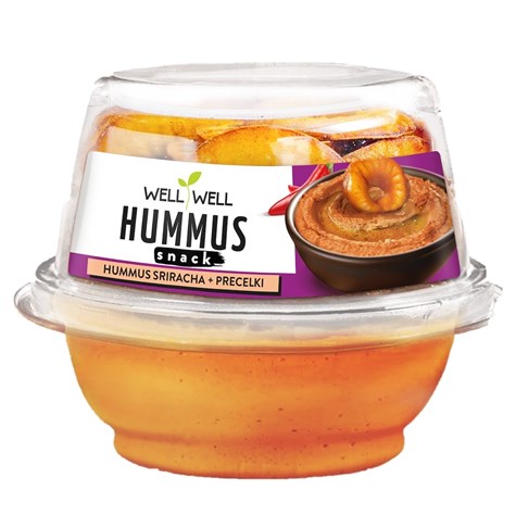 WELL HUMMUS SRIRACHA Z PRECLAMI 120g /6/