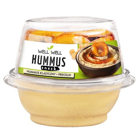 WELL HUMMUS KLASYCZNY Z PRECLAMI 120g /6/