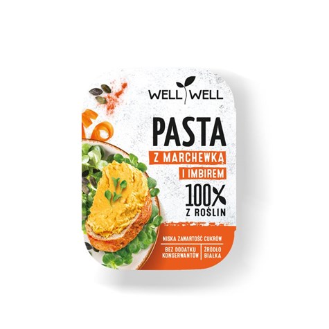 WELL PASTA DYNIOWA Z MARCHEWKĄ I IMBIREM 125g /6/