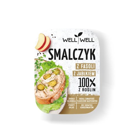 WELL SMALCZYK ROŚLINNY Z FASOLI Z JABŁKIEM 125g /6/