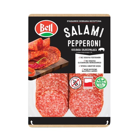 BELL SALAMI PEPPER.DOJRZEW. PLASTRY 100g /10/
