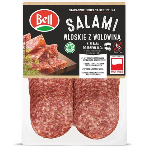 BELL SALAMI WŁOSKIE Z WOŁOW PLASTRY 80g /12/