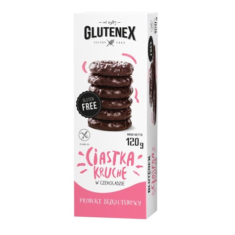 GLUTENEX CIASTKA KRUCHE W CZEKOLADZIE 120g /12/
