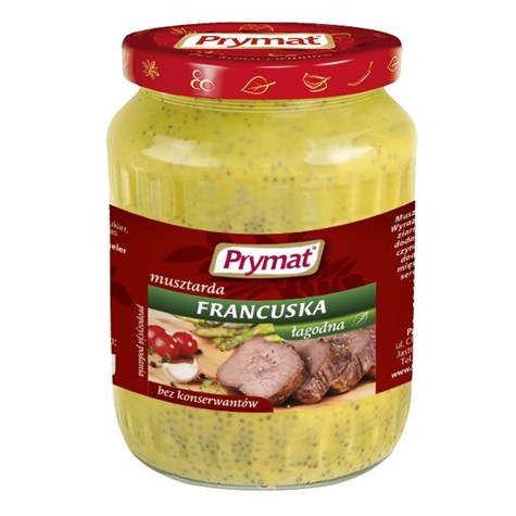 PRYMAT MUSZTARDA FRANCUSKA 690g /6/ słoik