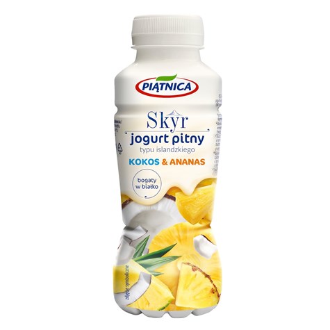 PIĄTNICA JOGURT 330ml SKYR PITNY ANANAS-KOKOS /12/