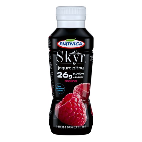 PIĄTNICA JOGURT 360ml SKYR PITNY W.BIAŁK MALINA /12/