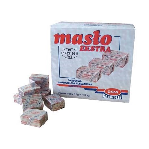 GARWOLIN MASŁO EXTRA porcjowe 15g /100/