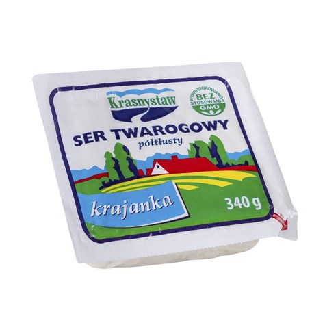 KRASNYSTAW TWARÓG PÓŁTŁUSTY KRAJANKA 340g/16