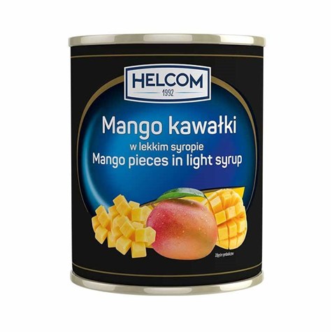 GREEK MANGO KAWAŁKI W SYROPIE 3100g/1840g HELCOM