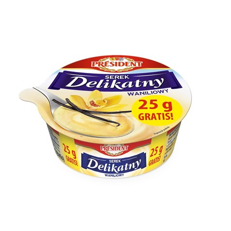 PRESIDENT SEREK DELIKATNY WANILIOWY 175G /12/