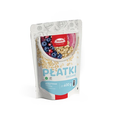 INCOLA PŁATKI OWSIANE BEZGLUTENOWE 400g /10/