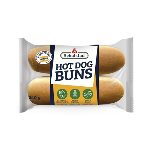 SCHULSTAD HOT DOG CLASSIC BUNS 4szt. 240g /10/