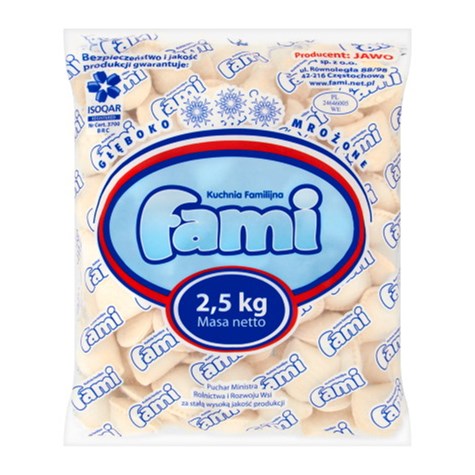 FAMI PIEROGI Z TRUSKAWKAMI 2,5kg/2