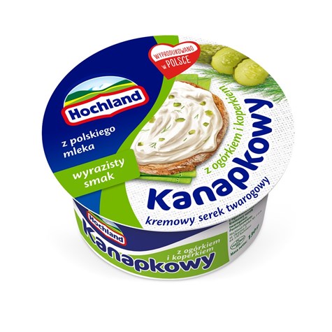 HOCHLAND KANAPKOWY 130g OGÓREK/KOPER /8/