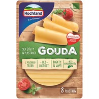 HOCHLAND PLASTRY TWAR b/laktozy GOUDA 135g /12/