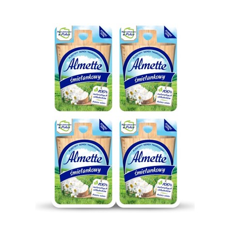 HOCHLAND ALMETTE 120g(4x30g) MINI ŚMIETANKA /8/