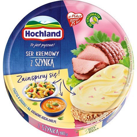 HOCHLAND KRĄŻEK SZYNKA 180g /10/