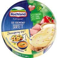 HOCHLAND KRĄŻEK SORTETT 180g /10/ szynk/śmiet/papr