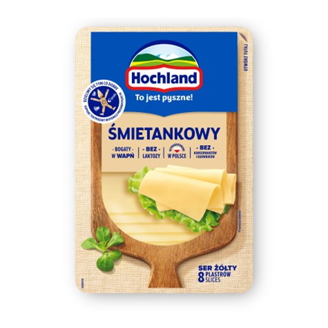 HOCHLAND PLASTRY TWAR b/lak ŚMIETANKOWY 135g /12/