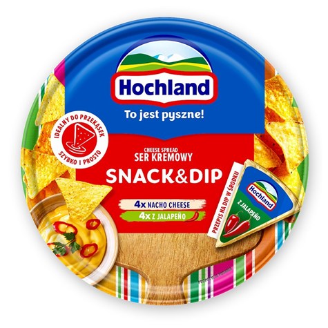 HOCHLAND KRĄŻEK SNACK & DIP 140g /10/