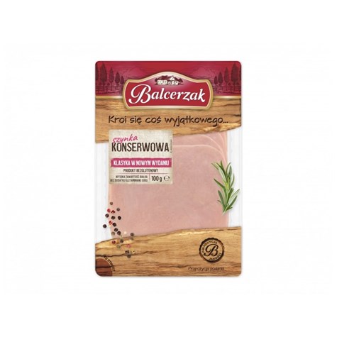BALCERZAK SZYNKA KONSERWOWA PLASTRY 100g /10/