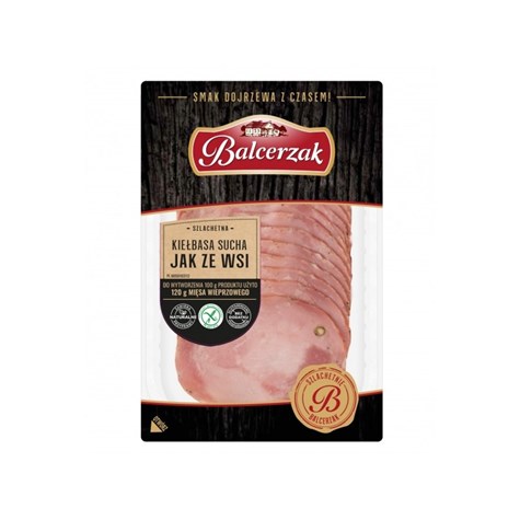 BALCERZAK KIEŁBASA SUCHA JAK ZE WSI PLASTRY 90g /10/