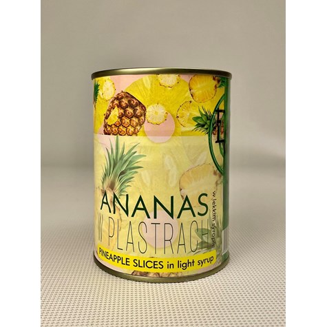 EAST WAY ANANAS PLASTRY 565g/290g /24/