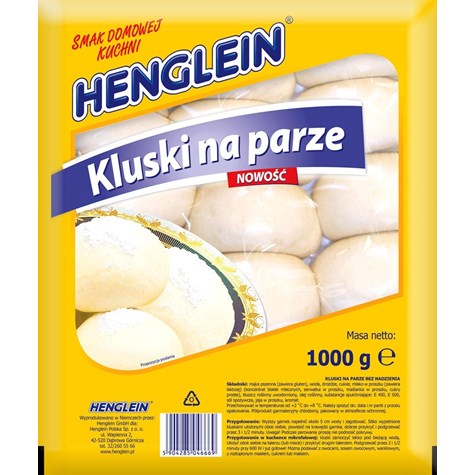 HENGLEIN KLUSKI NA PARZE BEZ NADZIENIA 1kg /6/