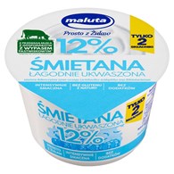 MALUTA ŚMIETANA NATURALNA 200g 12%  /12/