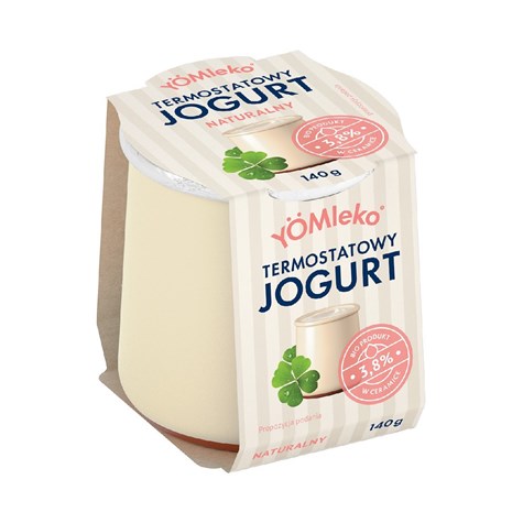 YOMLEKO BIO JOGURT NATURALNY 140g 3,8% x 4szt. UWAGA: Towar pod zamówienie