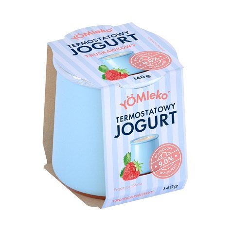 YOMLEKO BIO JOGURT TRUSKAWKA 140g 9% x 4szt. UWAGA: Towar pod zamówienie