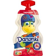 DANONE DANONKI JOGURT SASZETKA 70g  /12/ TRUSKAWKA