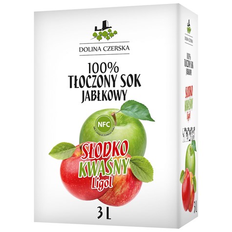 CZERSKA SOK TŁOCZONY 100% JABŁKO LIGOL 3L kranik