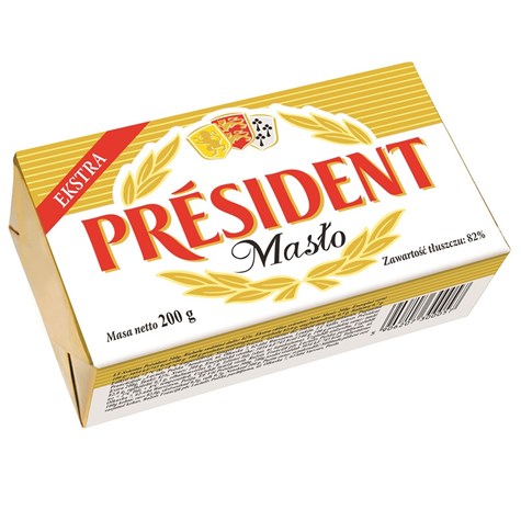 PRESIDENT MASŁO EXTRA 200g /20/