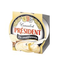 PRESIDENT CAMEMBERT DO SMAROWANIA NAT 120g /12/