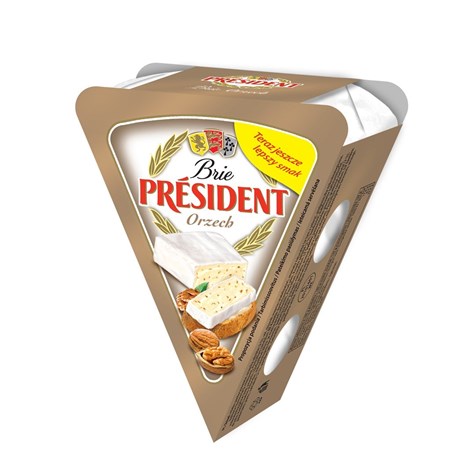 PRESIDENT BRIE 125g ORZECH   /12/