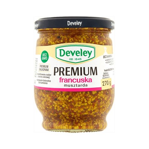 DEVELEY MUSZTARDA FRANCUSKA 270g /12/