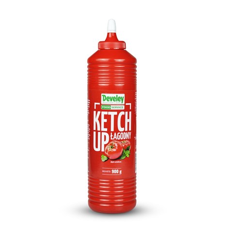DEVELEY KETCHUP ŁAGODNY 900g /6/