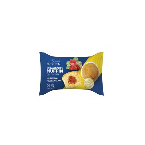 BEZGLUTEN MUFFINKA TRUSKAWKOWA 60g /20/